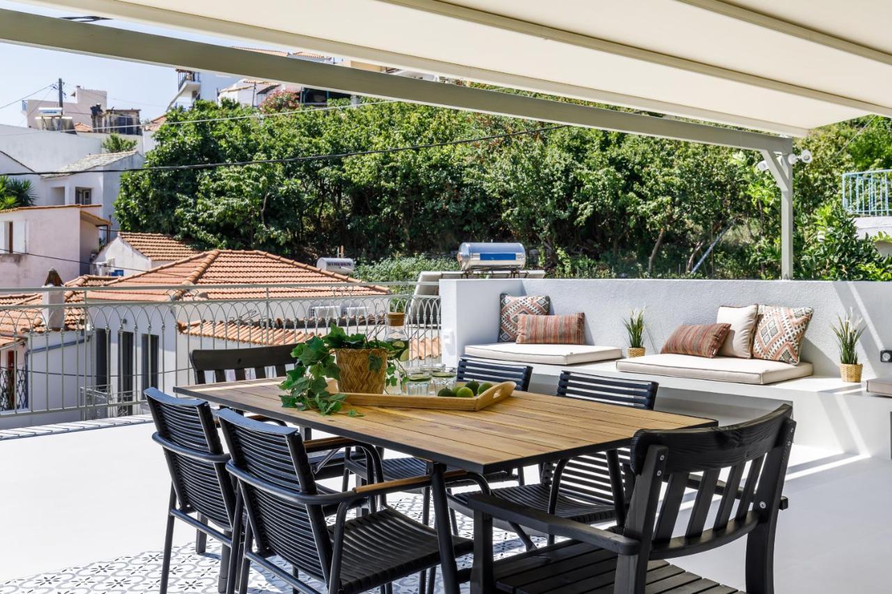 Breezy Rooftop House Skopelos Town Exterior foto
